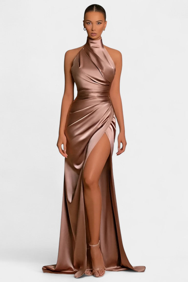 Symone - Dramatic Dress with Side Accessory