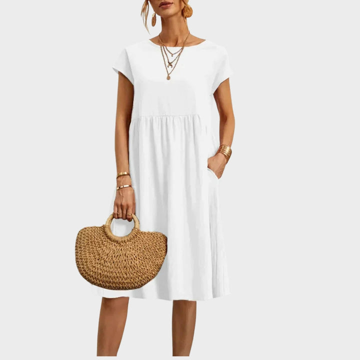 Ankica - Lihtne kleit taskutega