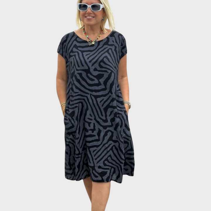 Dora - suvekleit ümmarguse kaelusega