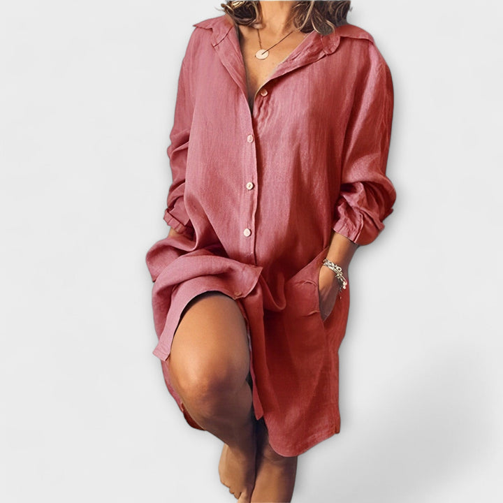 Gracija - lõdva stiiliga puuvillane pluus