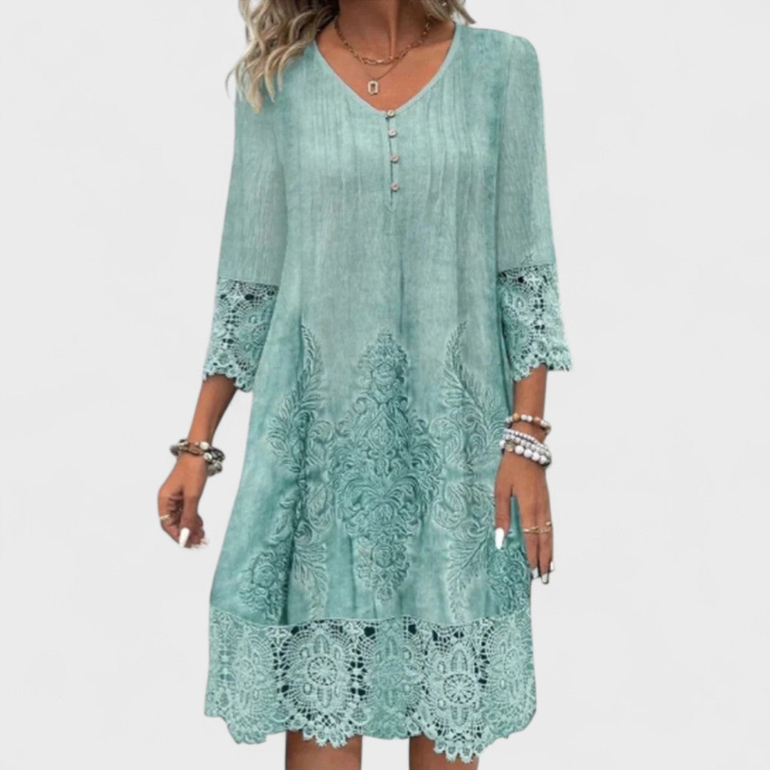 Lucia - Elegant Embroidered Dress
