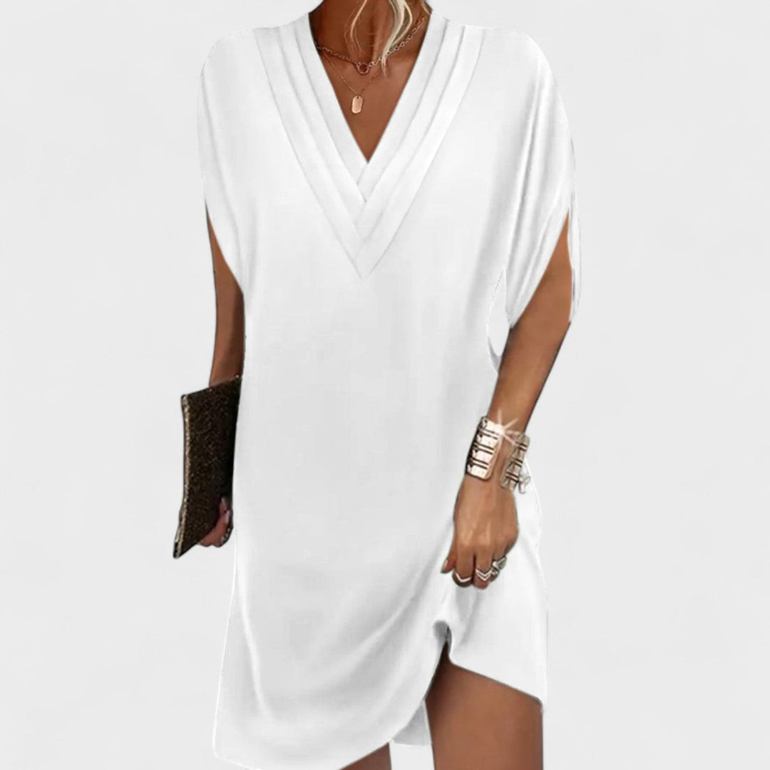 Helena - Elegant dress with open sleeves