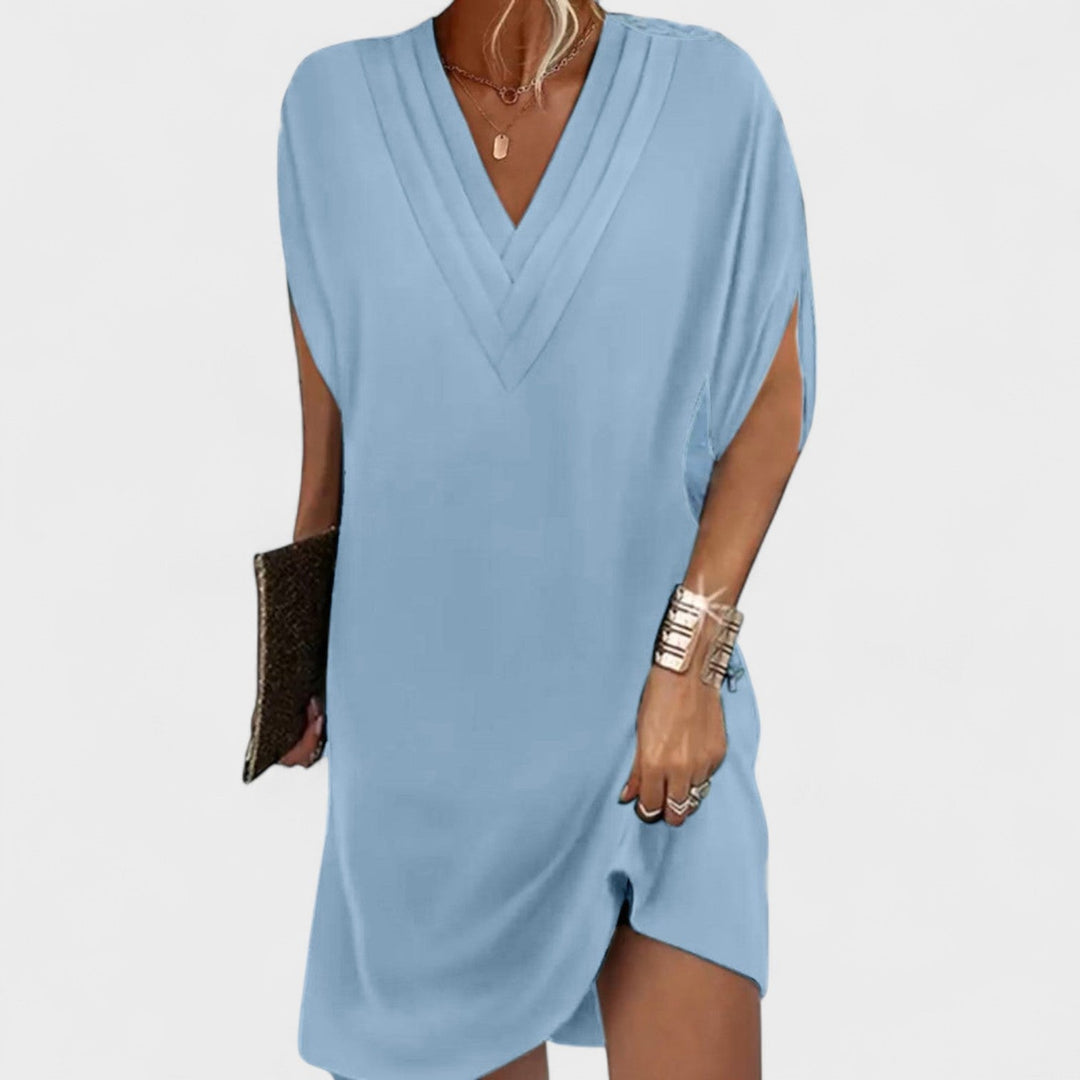 Helena - Elegant dress with open sleeves