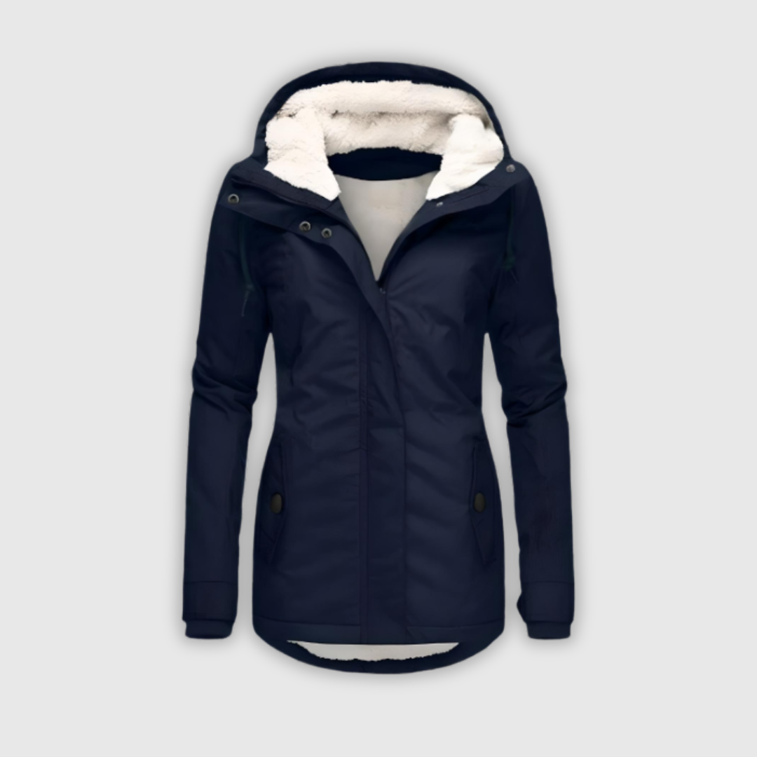 Erika - veekindel pikk mantel kapuutsiga ja voodriga