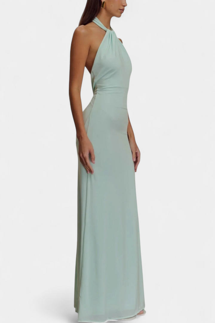 Trinity - Adjustable Open-Back Halter Dress
