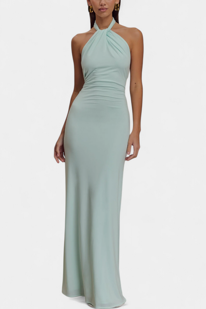 Trinity - Adjustable Open-Back Halter Dress