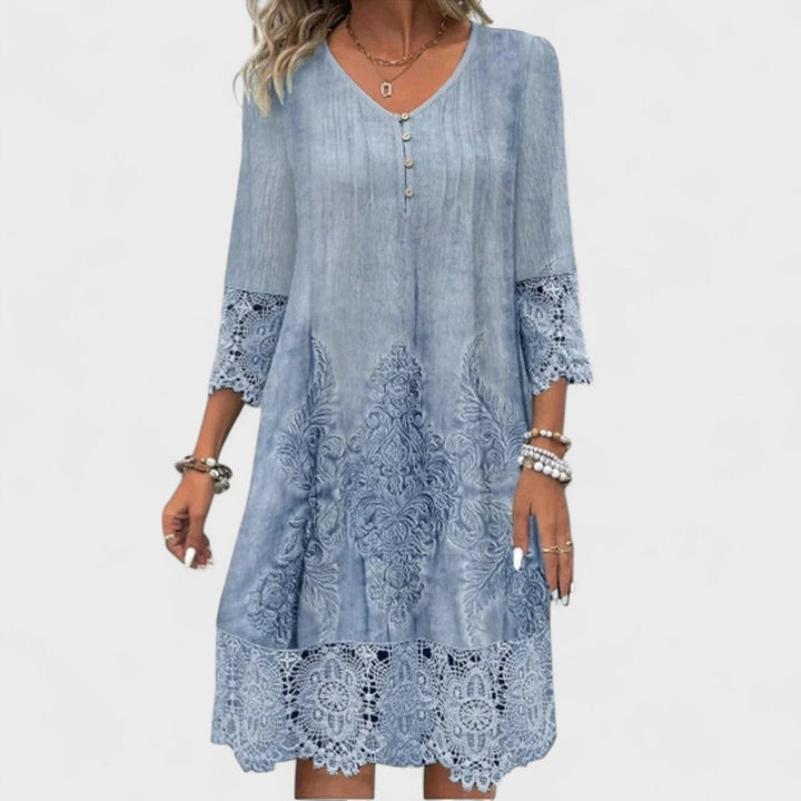 Lucia - Elegant Embroidered Dress