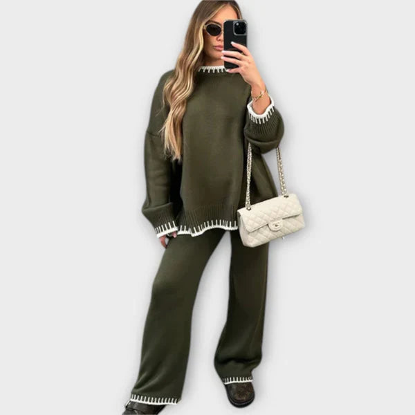 Isabel Kaheosaline Kootud Pullover: Elegantne ja Mugav