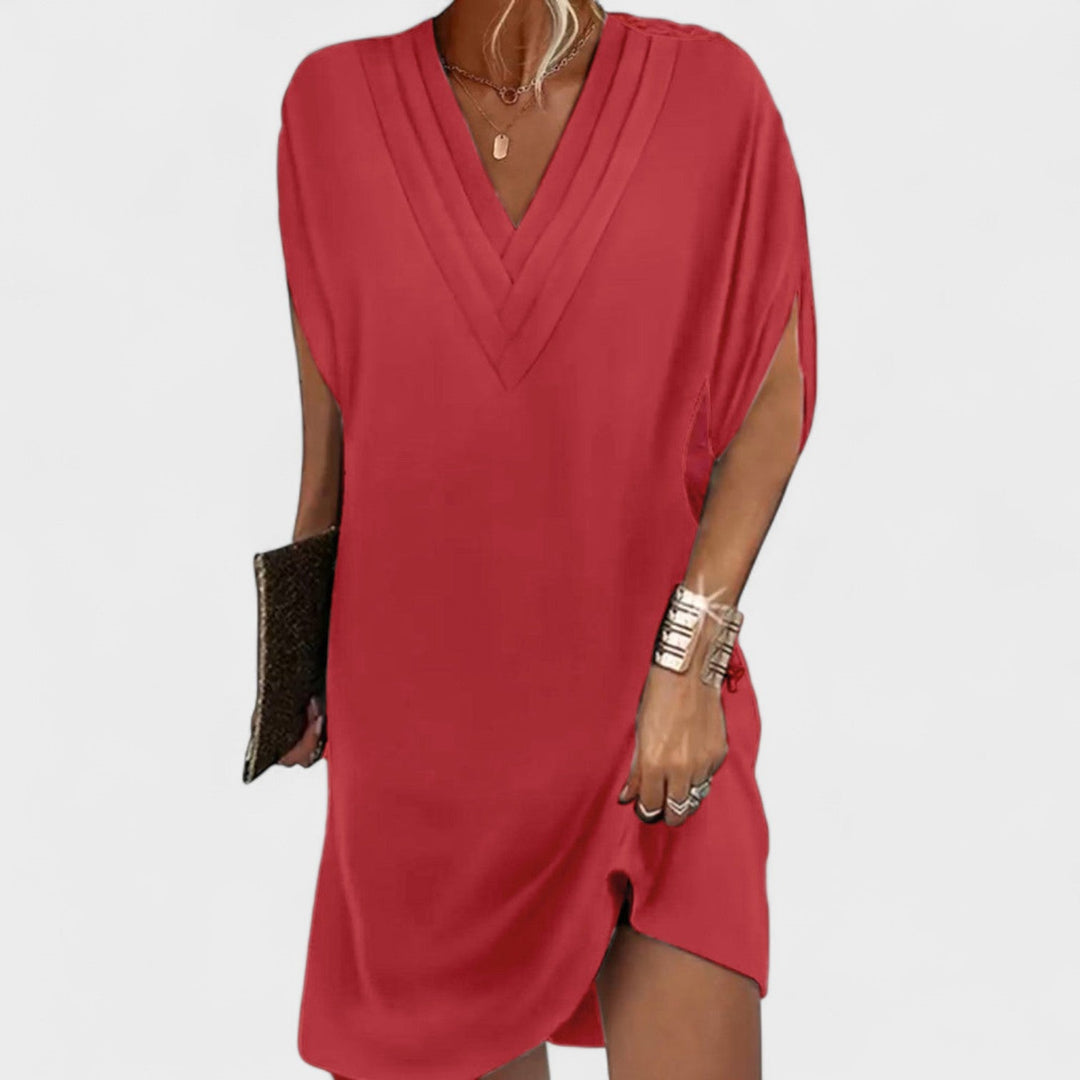 Helena - Elegant dress with open sleeves