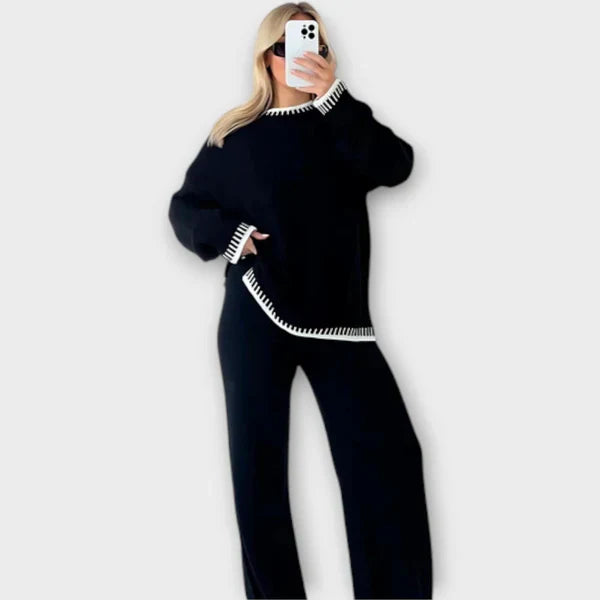 Isabel Kaheosaline Kootud Pullover: Elegantne ja Mugav