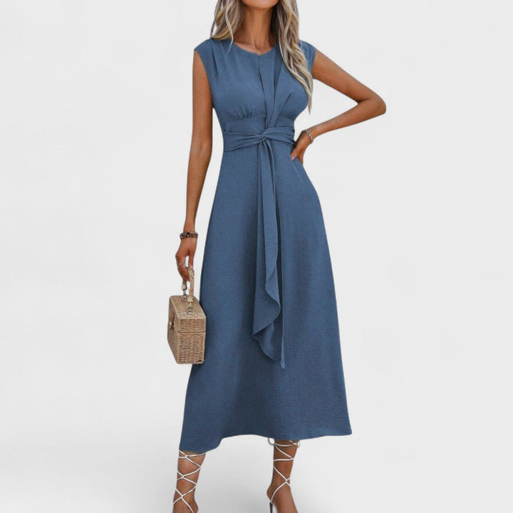 Andrea - elegantne maksimekko varrukateta ringikujulise kaelusega