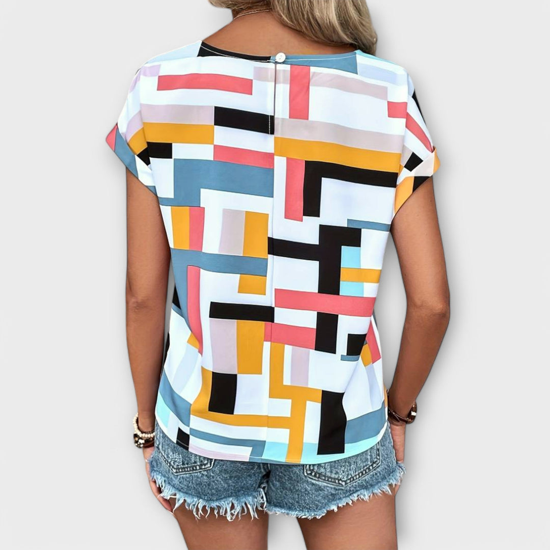 Marijeta – värviline pluus urbaani stiilis