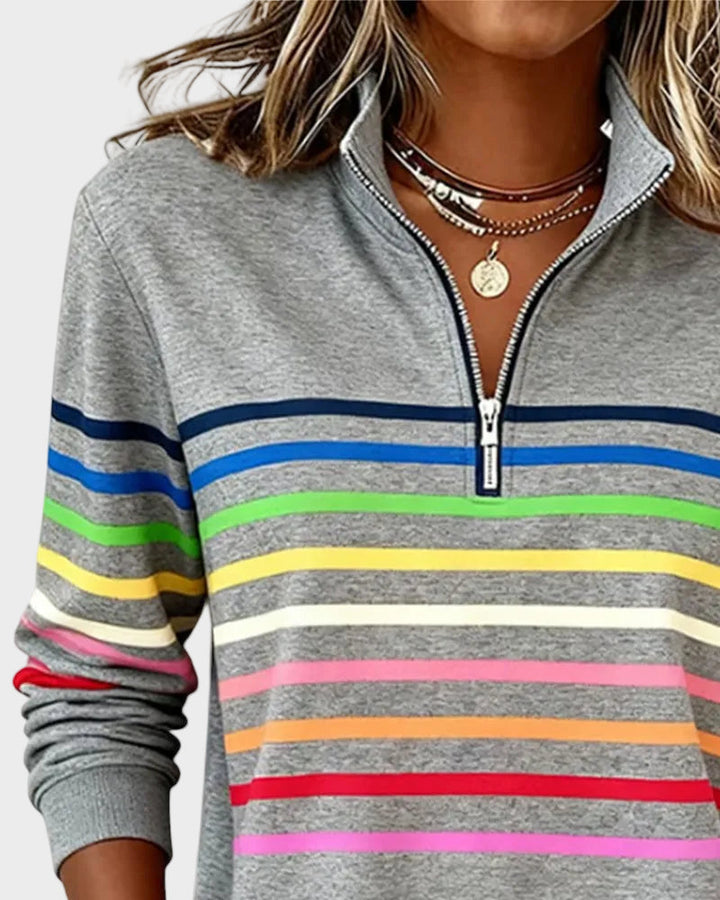 Jana - lukuga kampsun vikerkaaretriibudega