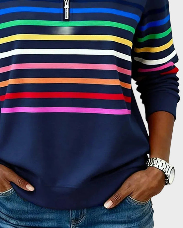 Jana - lukuga kampsun vikerkaaretriibudega