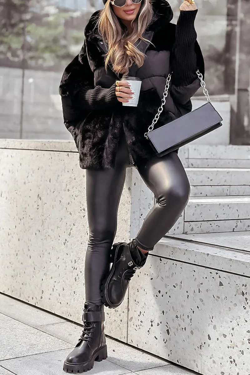 Ava - Elegantne plüüs mantel