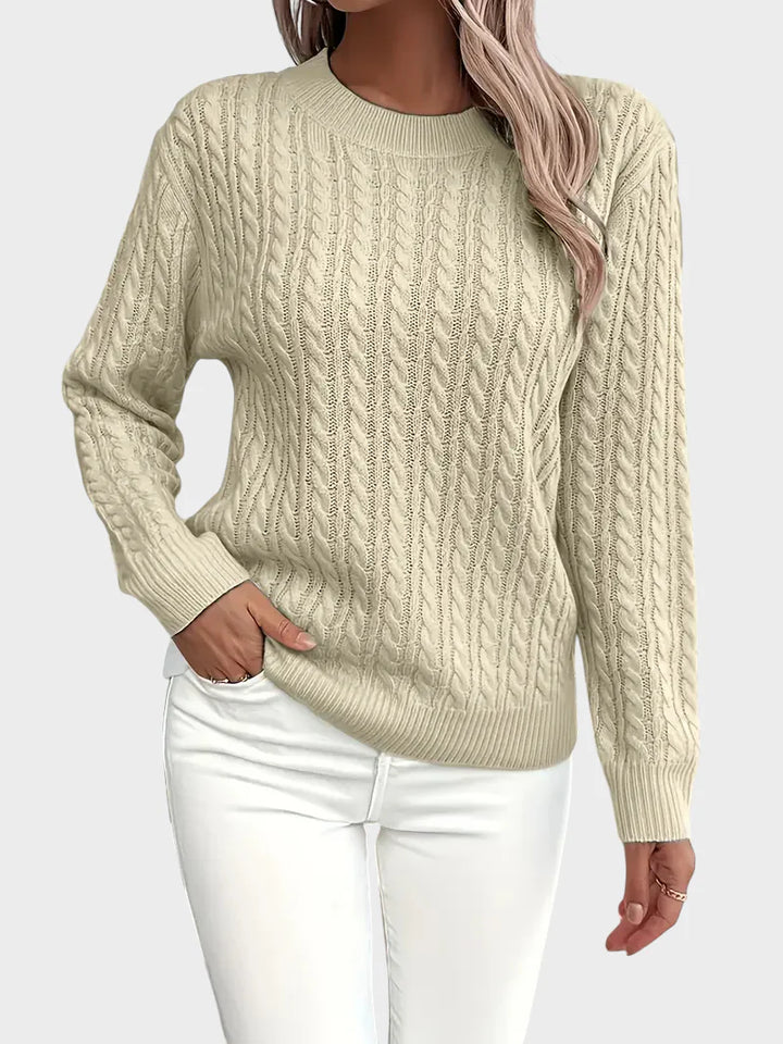 Boža - Naiste kaablimustriga kampsun