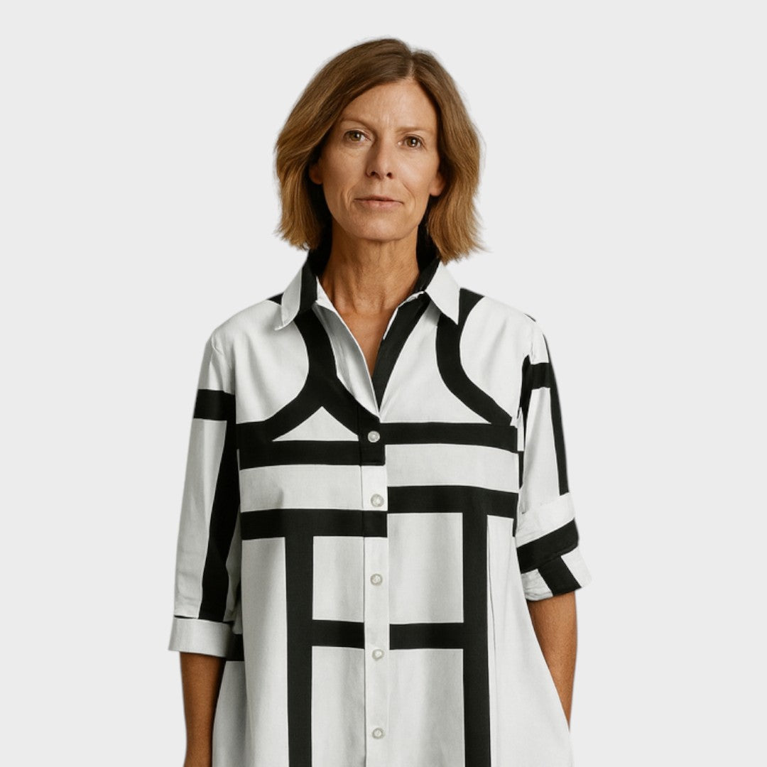 Petra - geomeetrilise motiiviga kleit