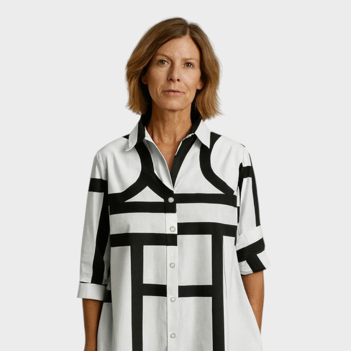 Petra - geomeetrilise motiiviga kleit