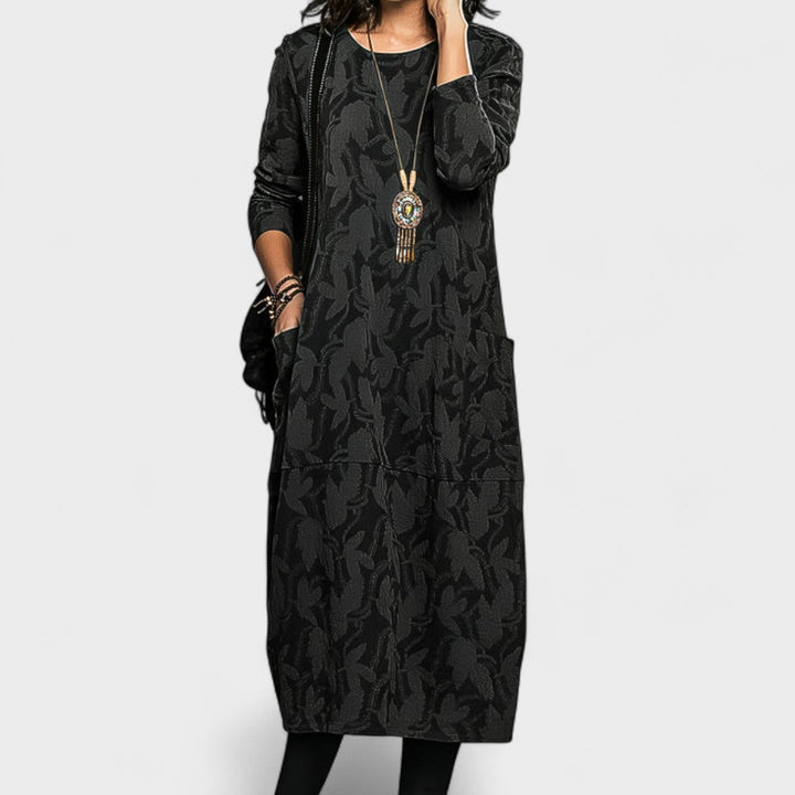 Jasmina - Elegantne sügisene kleit igapäevaseks kandmiseks