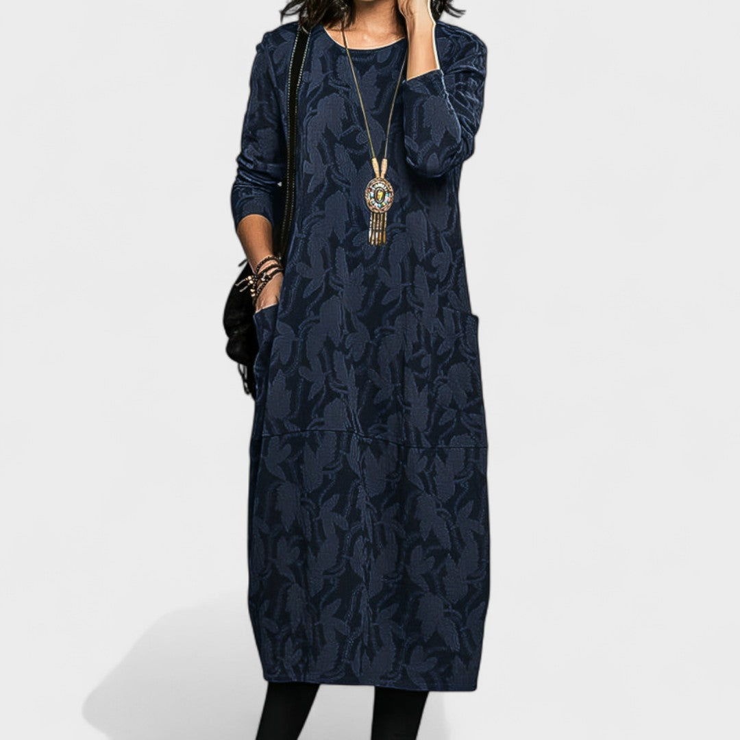 Jasmina - Elegantne sügisene kleit igapäevaseks kandmiseks