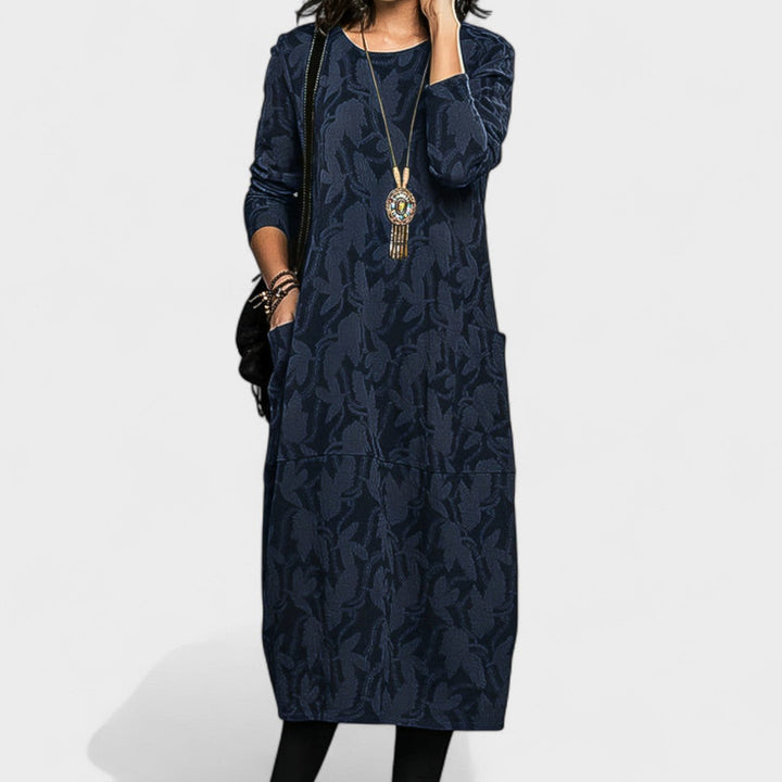 Jasmina - Elegantne sügisene kleit igapäevaseks kandmiseks