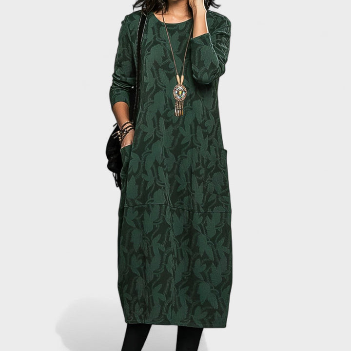 Jasmina - Elegantne sügisene kleit igapäevaseks kandmiseks