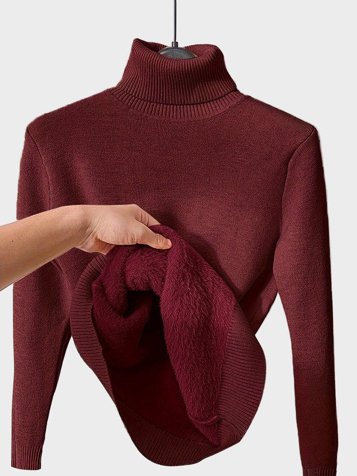 Lea - pehme džemper kõrge kaelusega