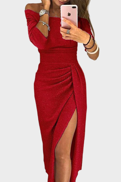 Helena - Gala off-the-shoulder evening dress