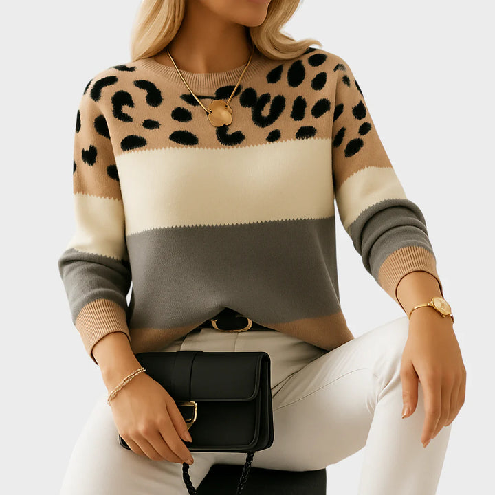 Anastazija - Leopardiprindiga pullover