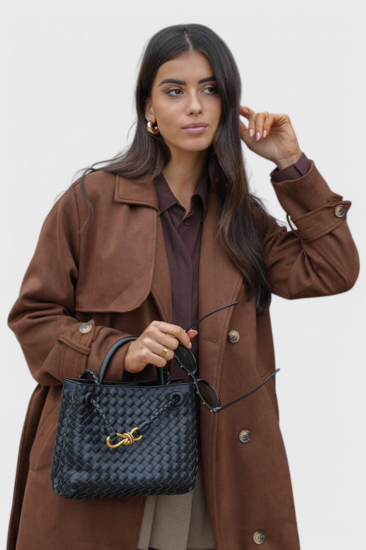 Indigo kootud igapäevane kott