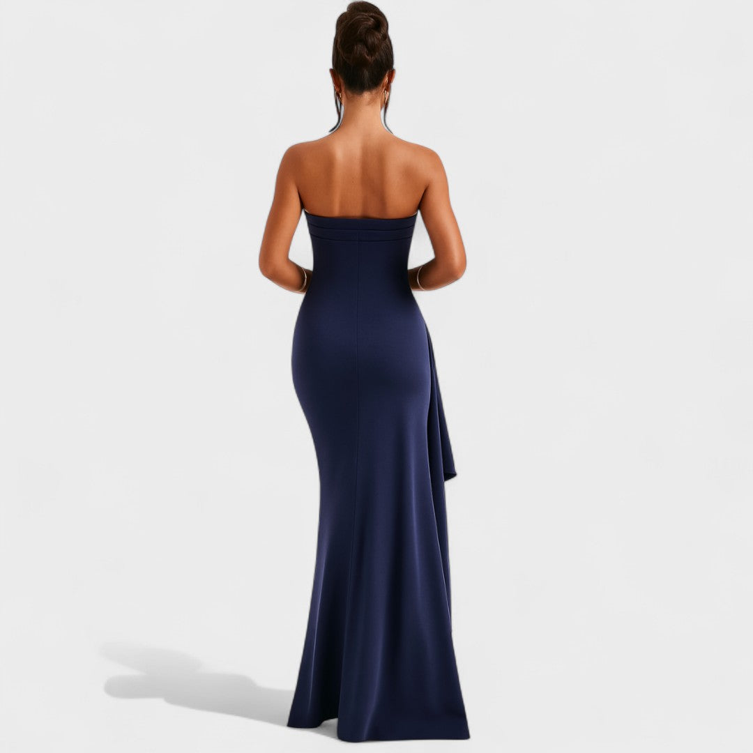 Ema - Long strapless dress
