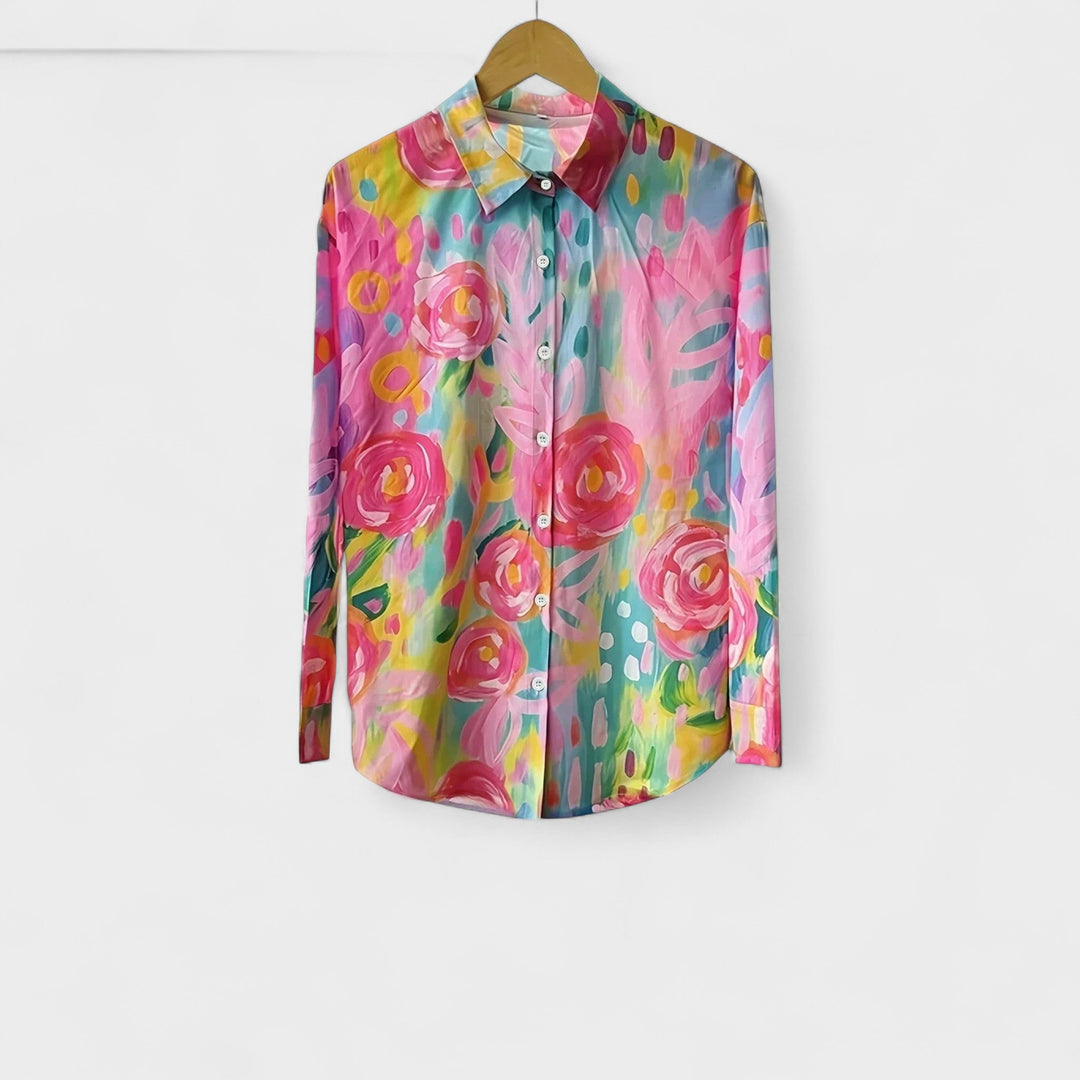 Antonija - T-särk värvilise mustriga