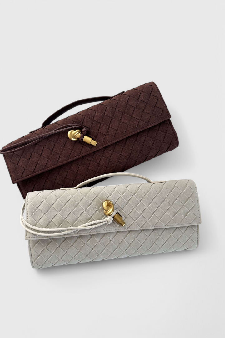 Melanie klassikaline nubuknahast õlakott