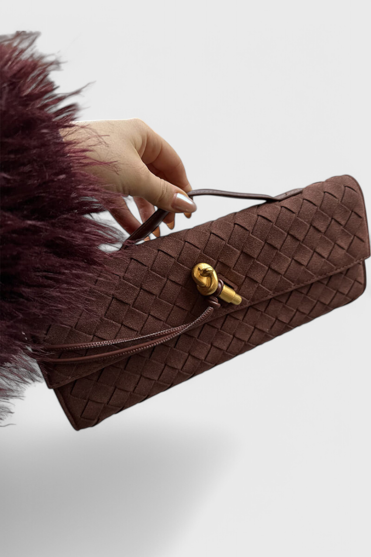 Melanie klassikaline nubuknahast õlakott