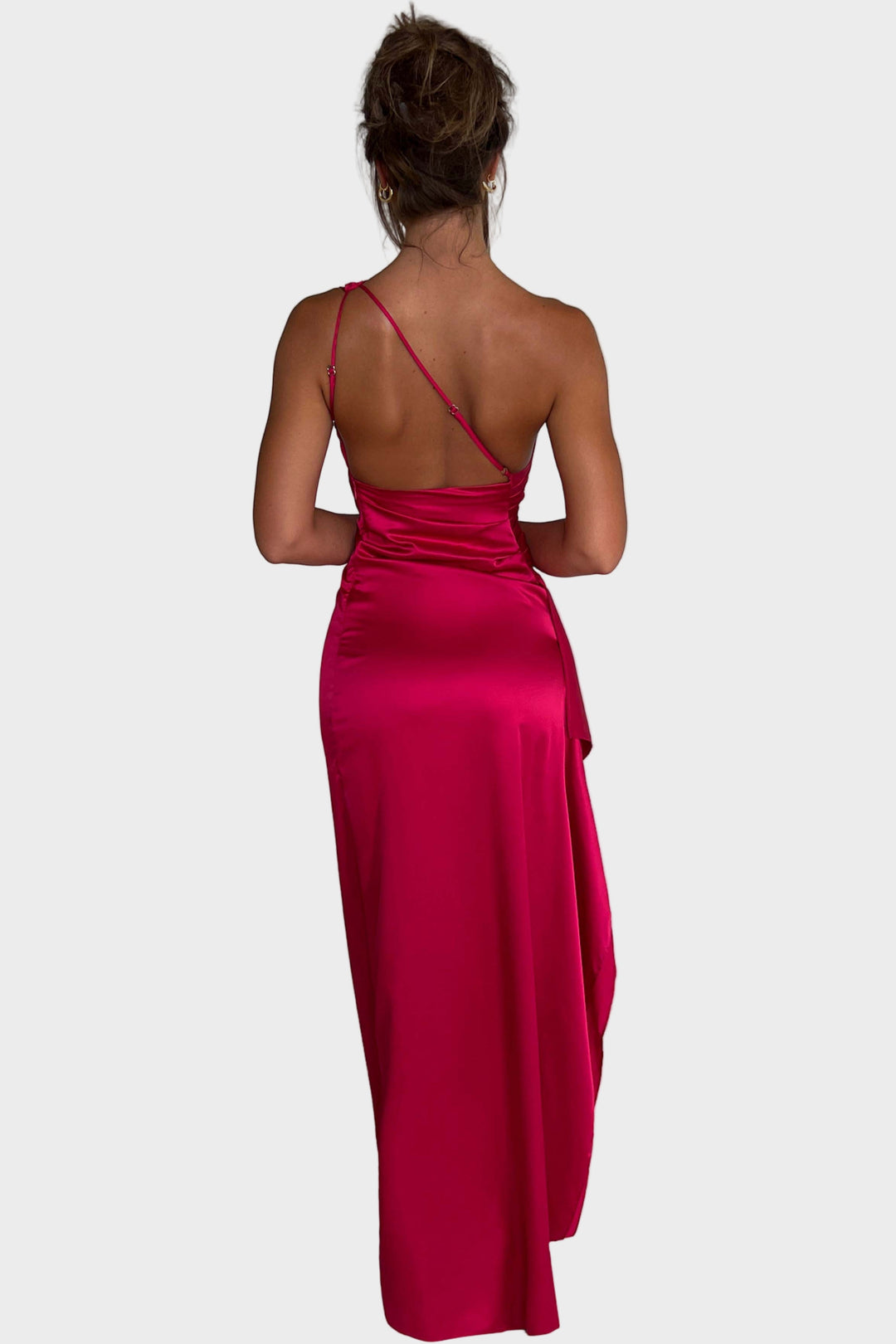 Emberly - One-shoulder maxi dress with a high slit