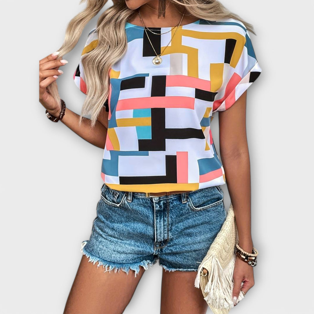 Marijeta – värviline pluus urbaani stiilis