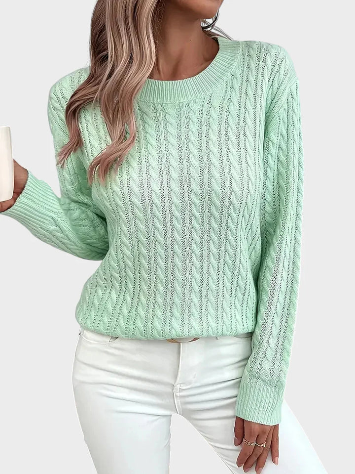 Boža - Naiste kaablimustriga kampsun