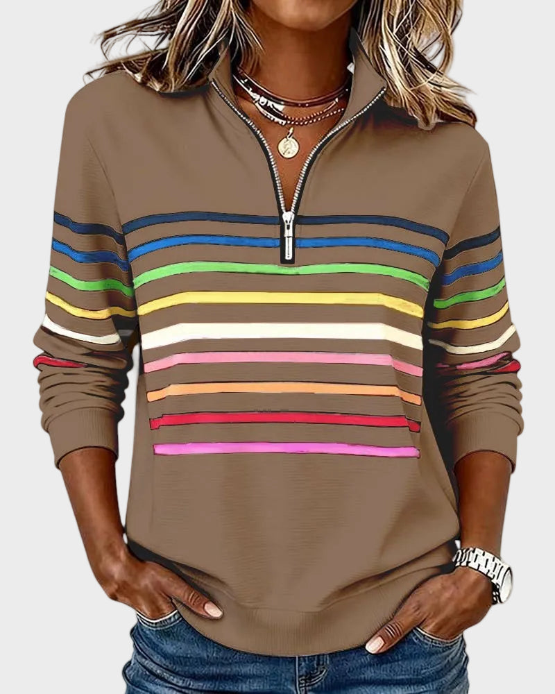 Jana - lukuga kampsun vikerkaaretriibudega