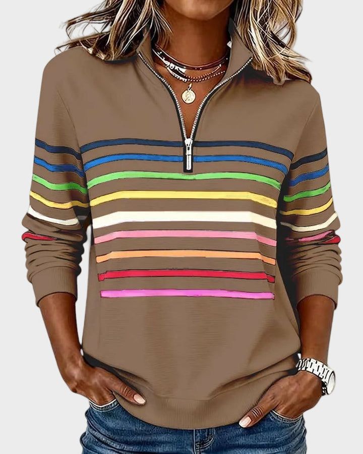 Jana - lukuga kampsun vikerkaaretriibudega