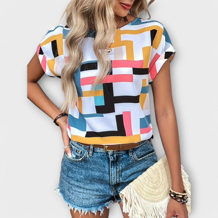 Marijeta – värviline pluus urbaani stiilis