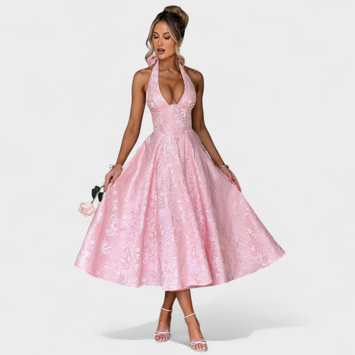 Julieta – midi kleit halter-kaelusega