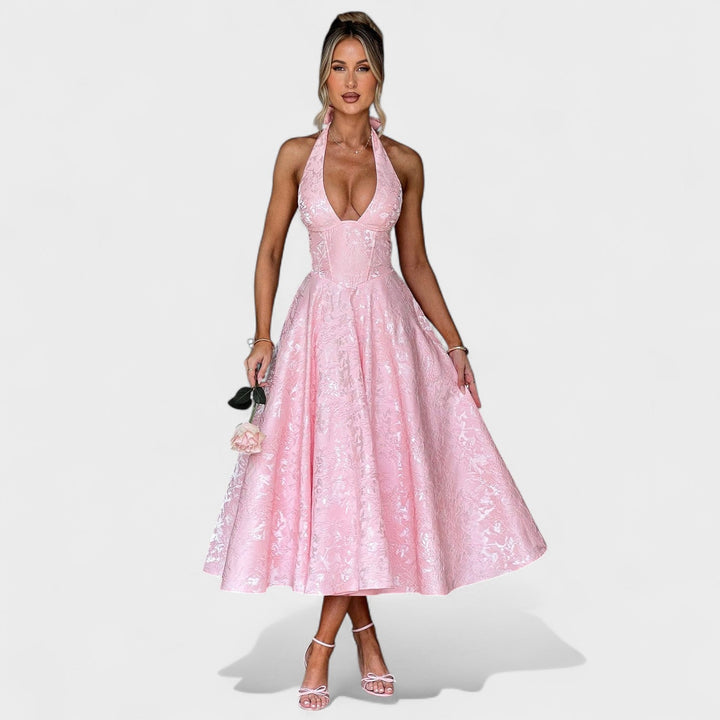 Julieta – midi kleit halter-kaelusega