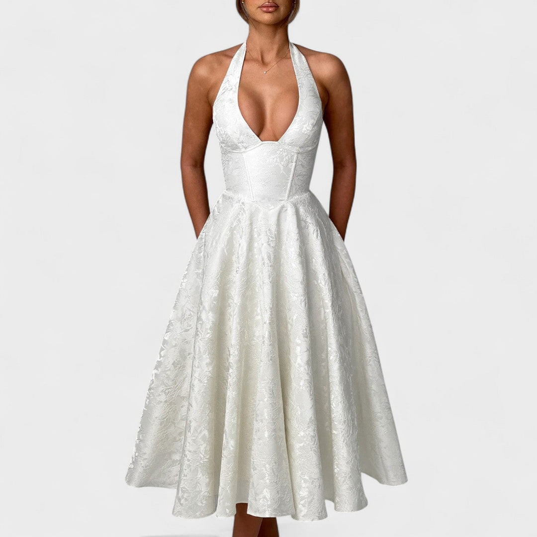 Julieta – midi kleit halter-kaelusega