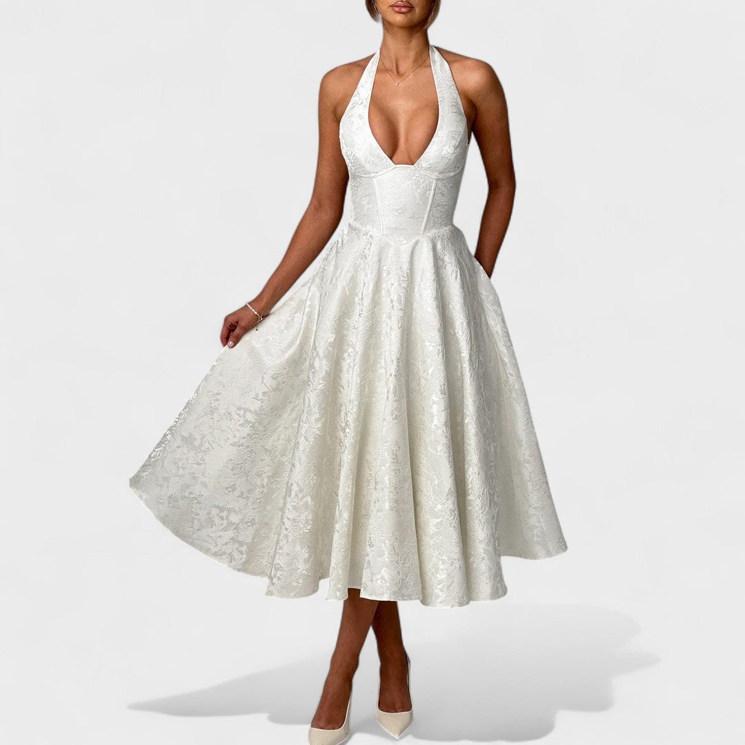 Julieta – midi kleit halter-kaelusega