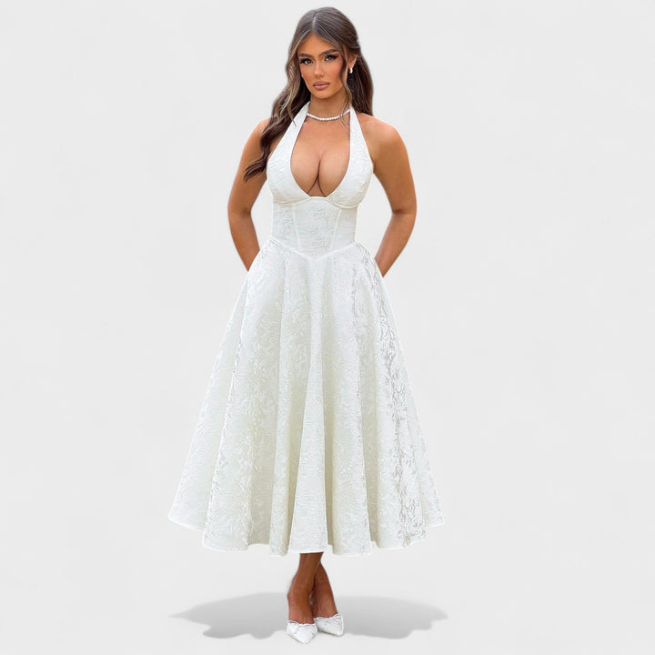 Julieta – midi kleit halter-kaelusega