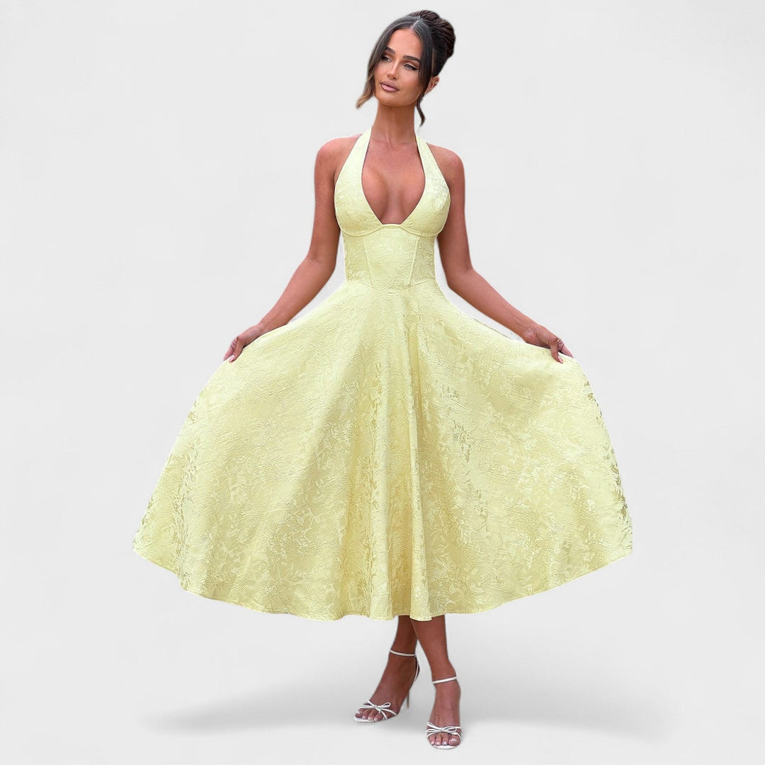 Julieta – midi kleit halter-kaelusega