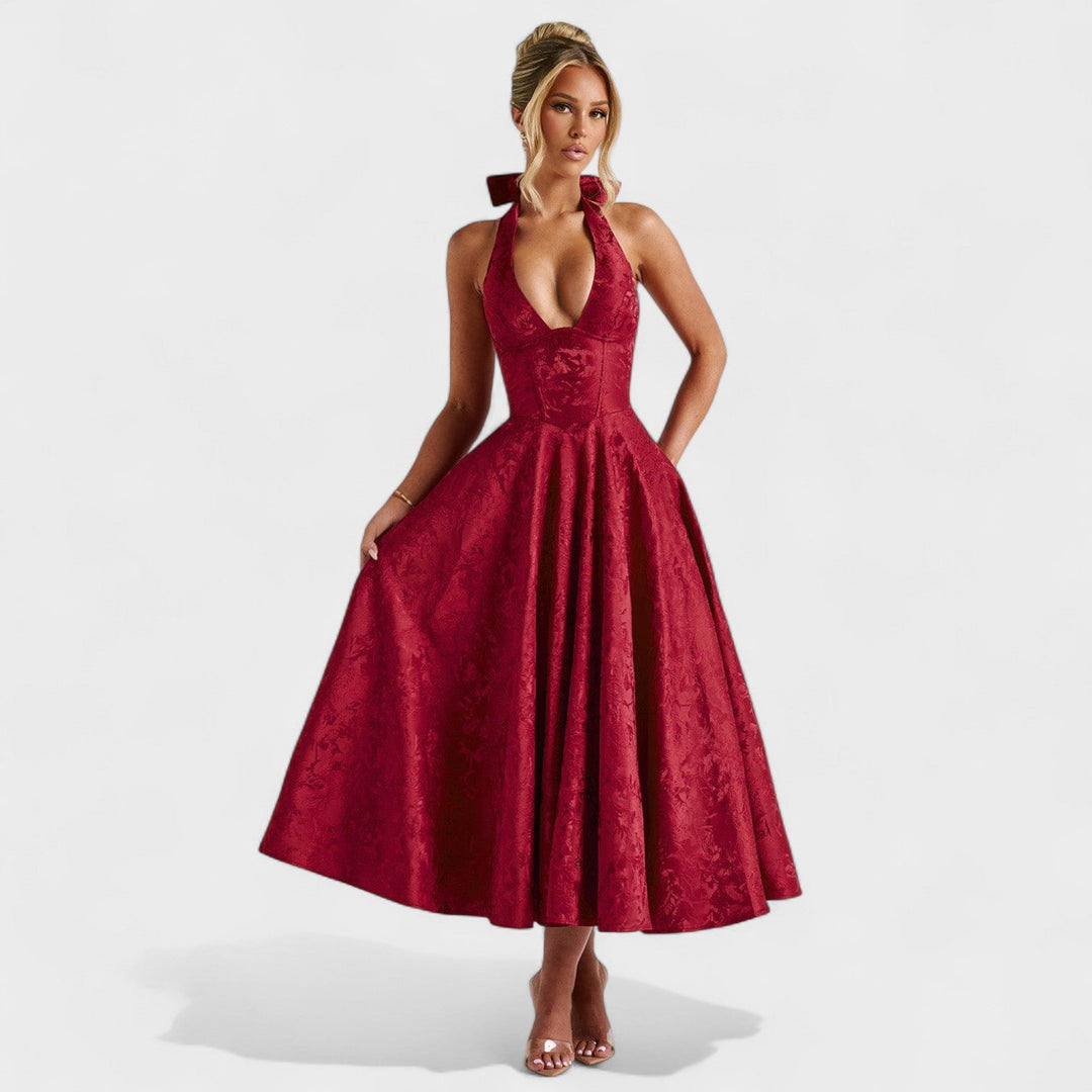 Julieta – midi kleit halter-kaelusega