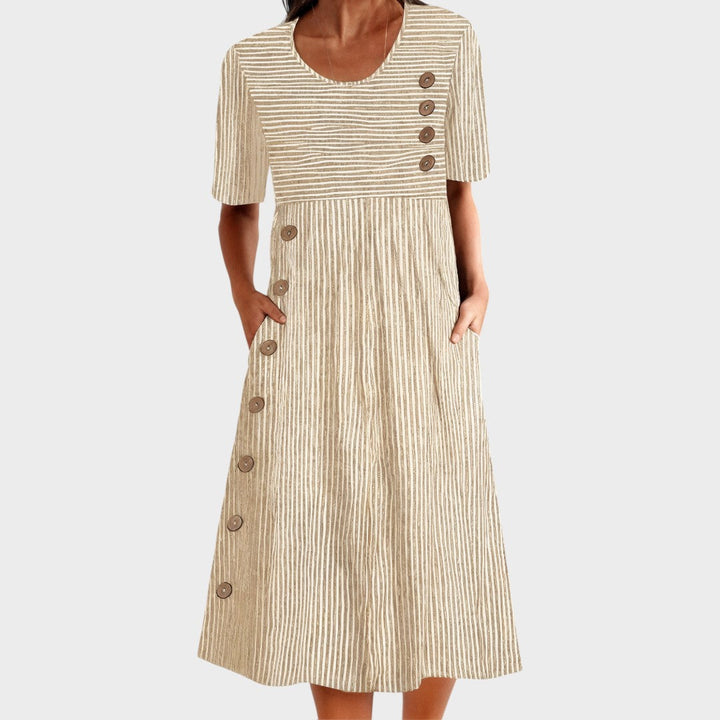 Danijela - triibuline suvekleit igapäevaseks kandmiseks