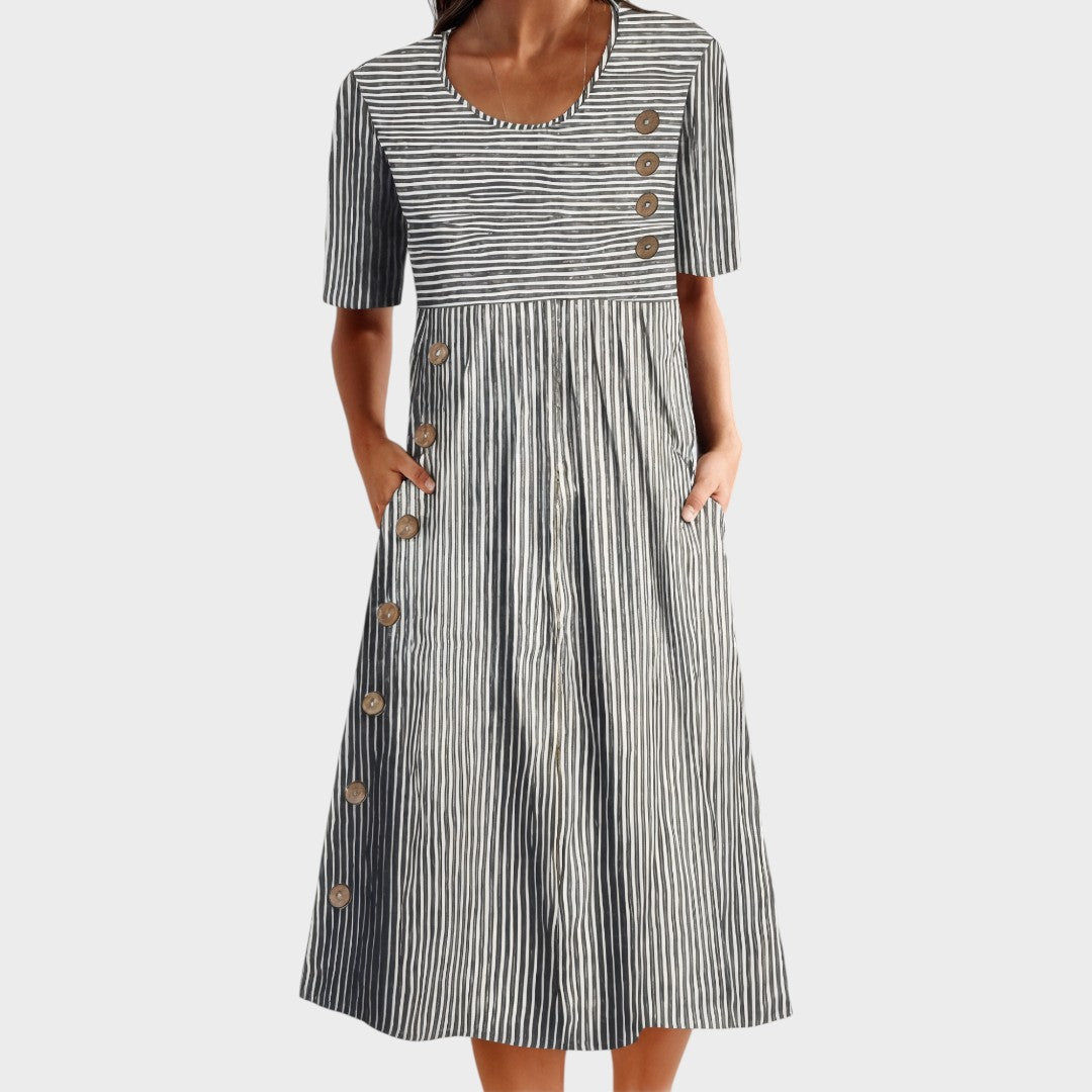 Danijela - triibuline suvekleit igapäevaseks kandmiseks