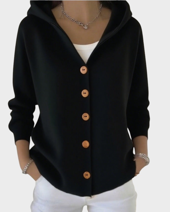 Zora - Elegantne kootud jakk pikade varrukatega